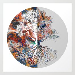 Complexity Medicine Tree of Life Logo Art Print