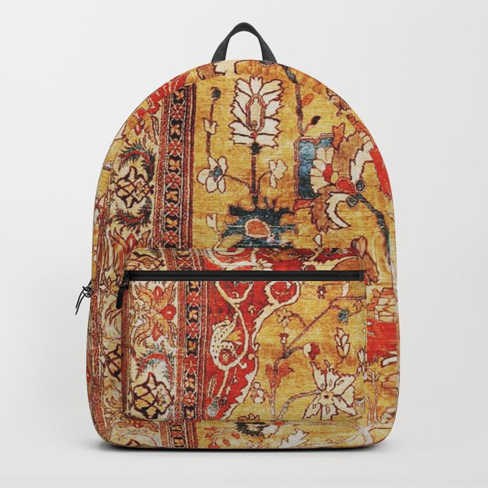 Late 19th Century Fine Tabriz Rug Print Backpack by Vicky Brago