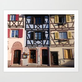 Most Beautiful Medieval Villages of Alsace France  Art Print
