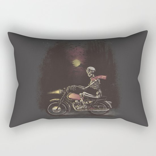 Death Rides in the Night Rectangular Pillow