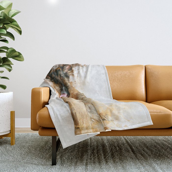 German Shepherd Throw Blanket