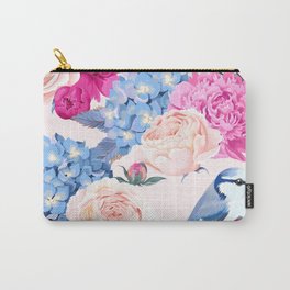 Magenta Periwinkle Pastel Rose With Blue Jays Carry-All Pouch | Graphicdesign, Magenta, Periwinkle, Rose, Pastel, Pastelrose 
