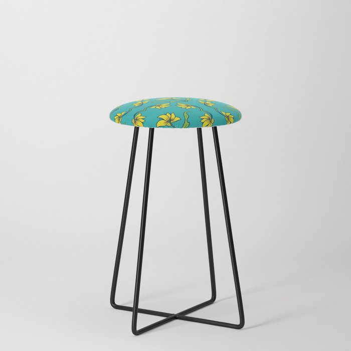 Floral Utopia Counter Stool