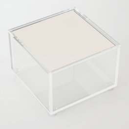 Creamy Off White Solid Color Pairs PPG Ash PPG1076-2 - All One Single Shade Hue Colour Acrylic Box