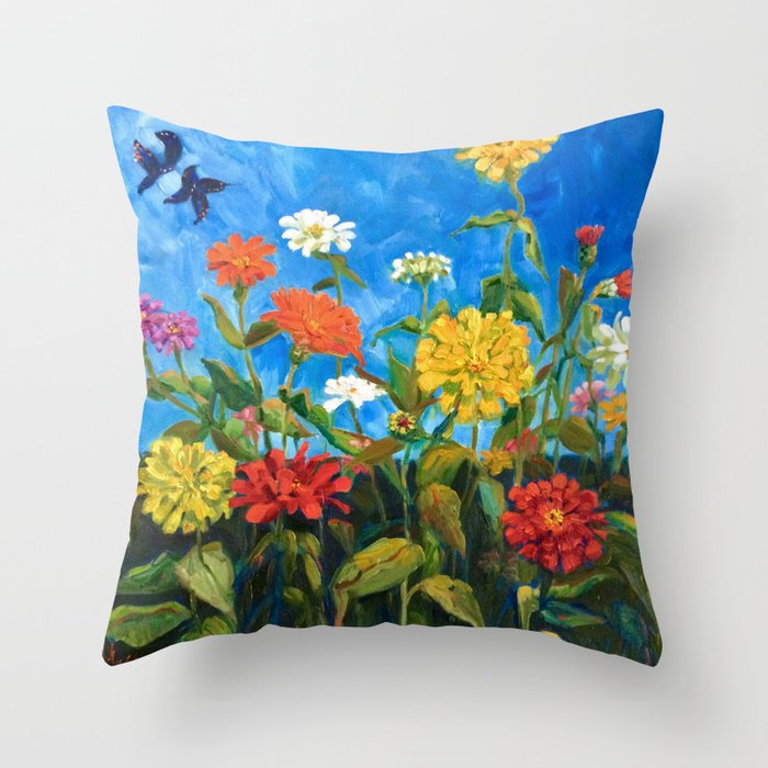 Dance of the Swallowtails Throw Pillow