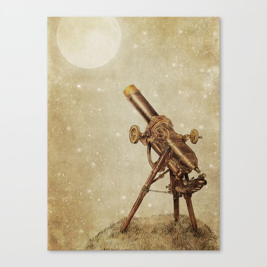 Moonrise (sepia option) Canvas Print