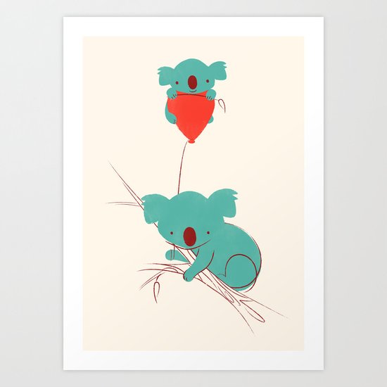 Red Balloon Art Print