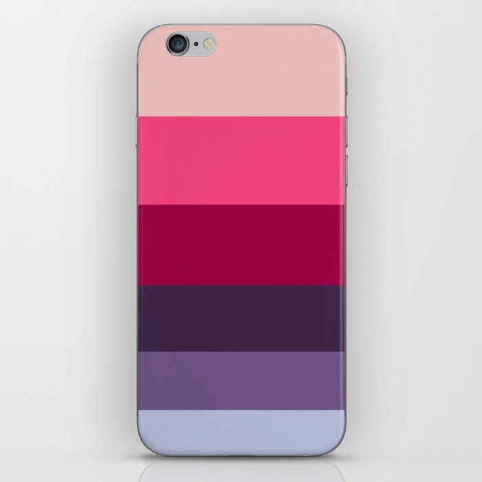 Wine Magenta Grape Purple Color-block Pattern iPhone Skin