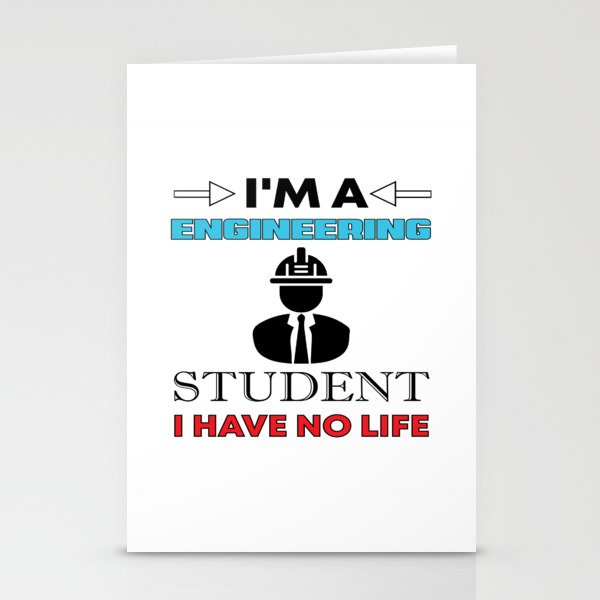 I'm An Engineering Student Stationery Cards