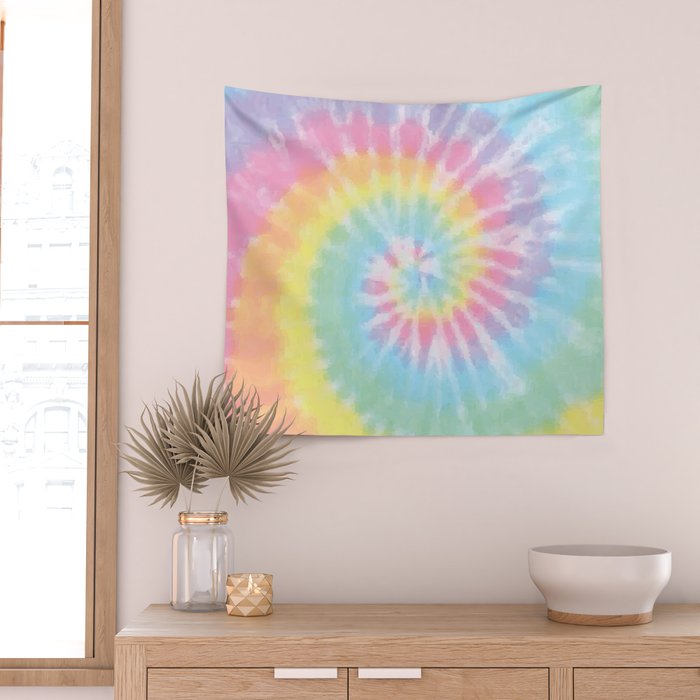 Pastel Tie Dye Wall Tapestry