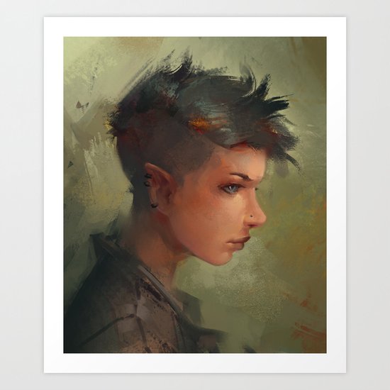 YOUNG REBEL Art Print