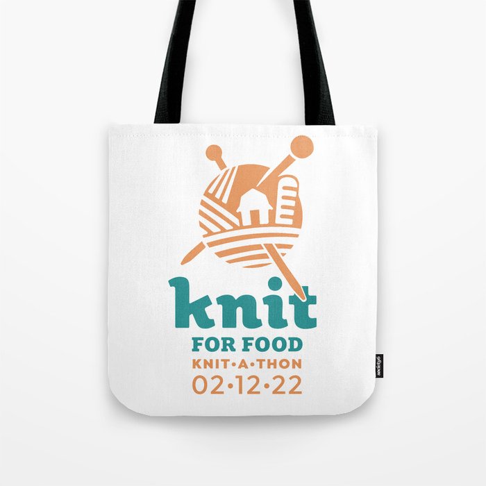 Knit for Food  Tote Bag