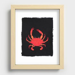 Cooked Blue Crab Recessed Framed Print