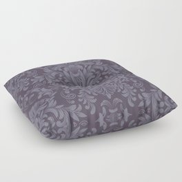 Purple Damask Floor Pillow