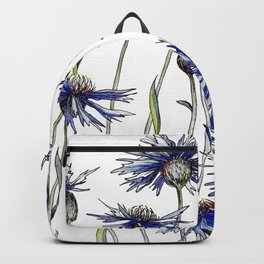 Blue Cornflowers, Illustration Backpack | Cornflowers, Nature, Cornflower, Plants, Blue, Colour, Painting, Flowers, Cornflower Blue, Floral 