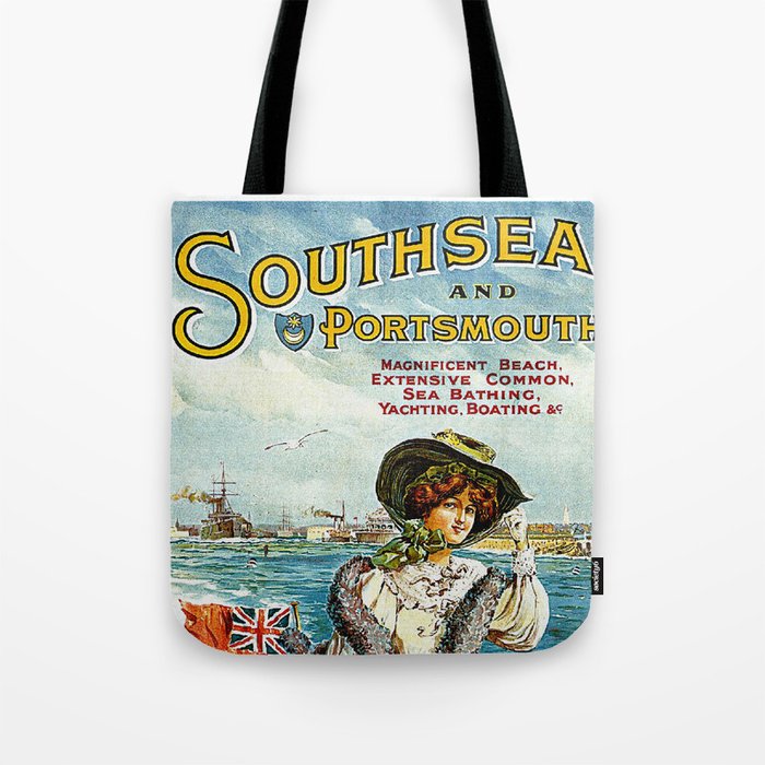 Vintage Southsea Portsmouth England Travel Tote Bag