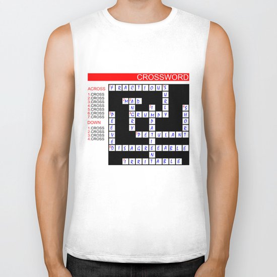 Crossword Biker Tank