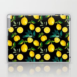 Summer, citrus ,Sicilian style ,lemon fruit pattern  Laptop Skin