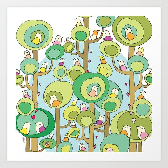 Trees Make Everything Better Art Print
