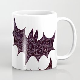 Black Bats with White Background Coffee Mug