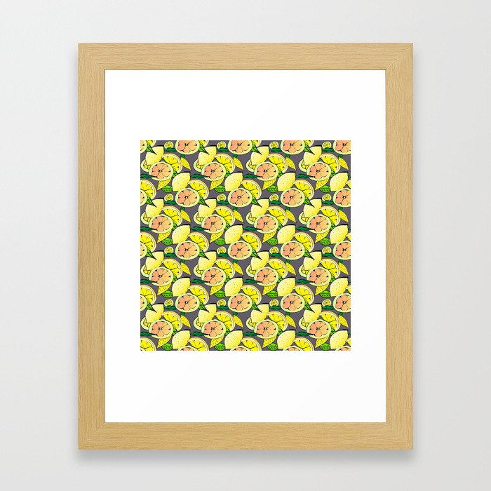 Lemons Framed Art Print
