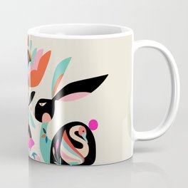 Rabbit folk art Coffee Mug
