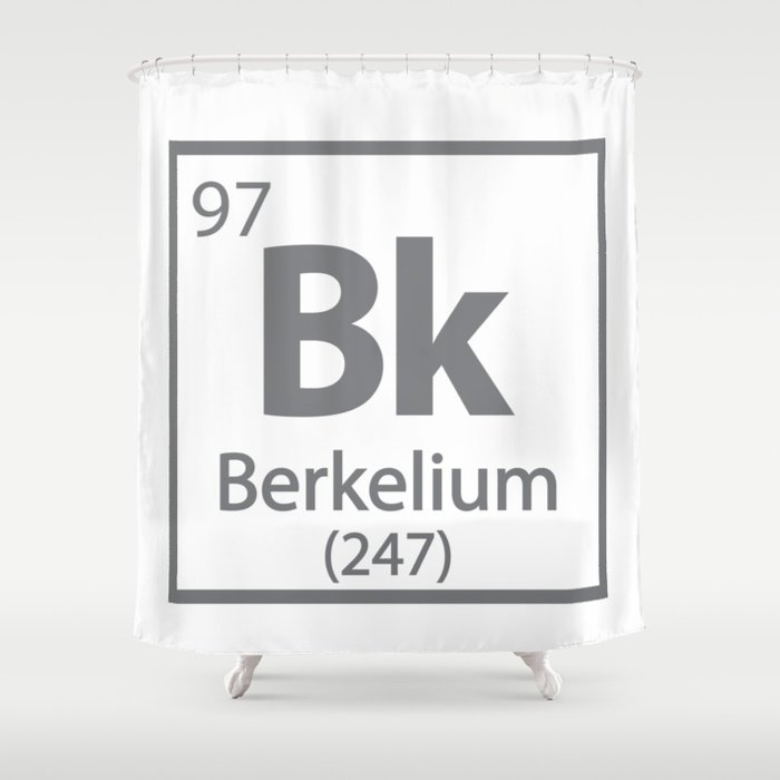 Berkelium - Berkeley Science Periodic Table Shower Curtain