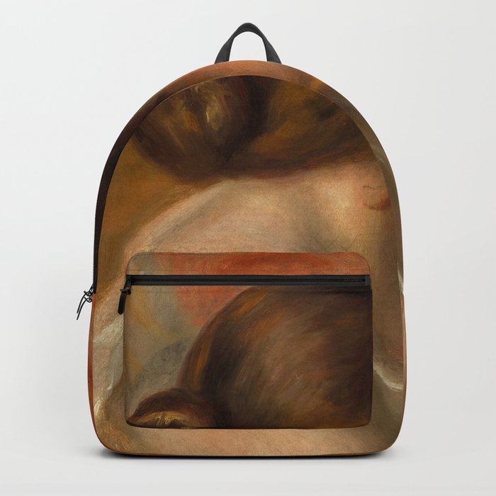 Head of a Young Girl, 1890 by Pierre-Auguste Renoir Backpack