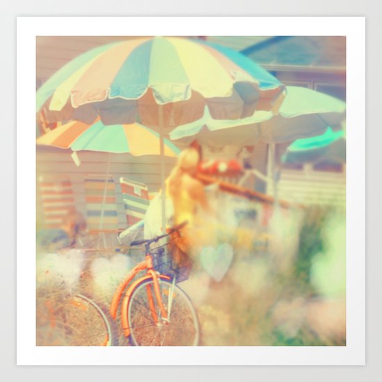 Seaside Town Art Print