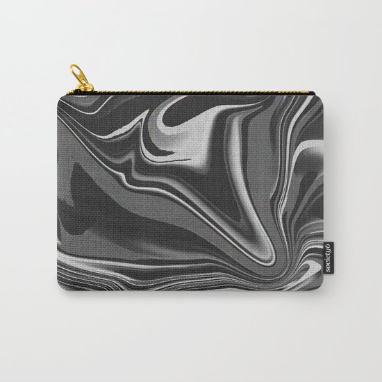 noisy black and white glitch Carry-All Pouch