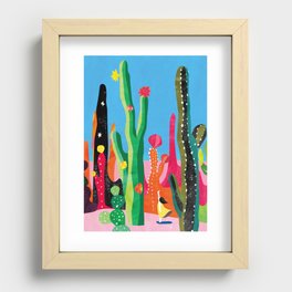 Cactus Time Recessed Framed Print
