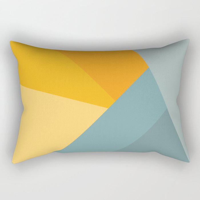 Abstract Mountain Sunrise Rectangular Pillow