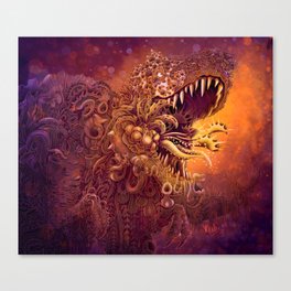 Carnivorous_Rex_Purple Canvas Print