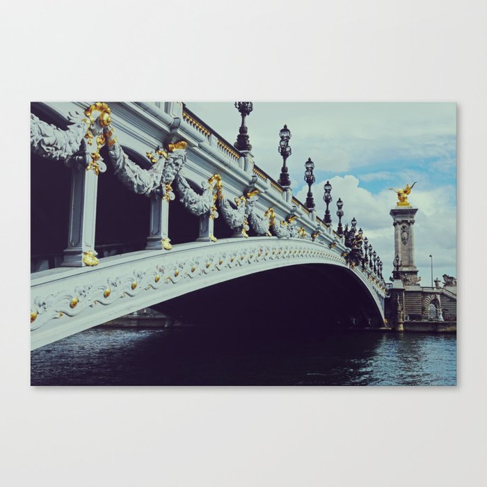 Pont Alexandre III | Famous Bridge in Paris | Europe Wanderlust Travel Photography Canvas Print