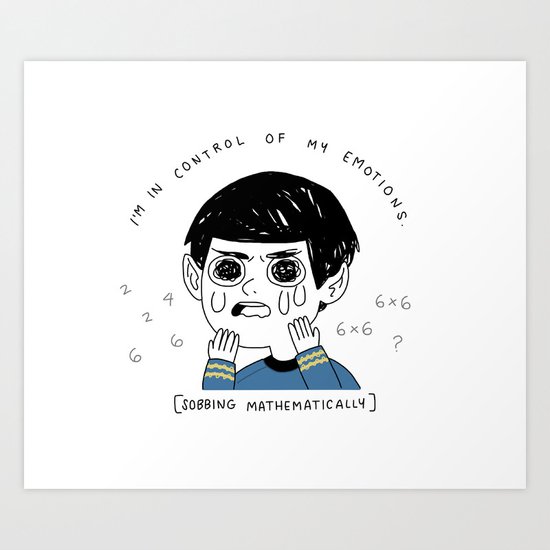 Sobbing Mathematically Art Print