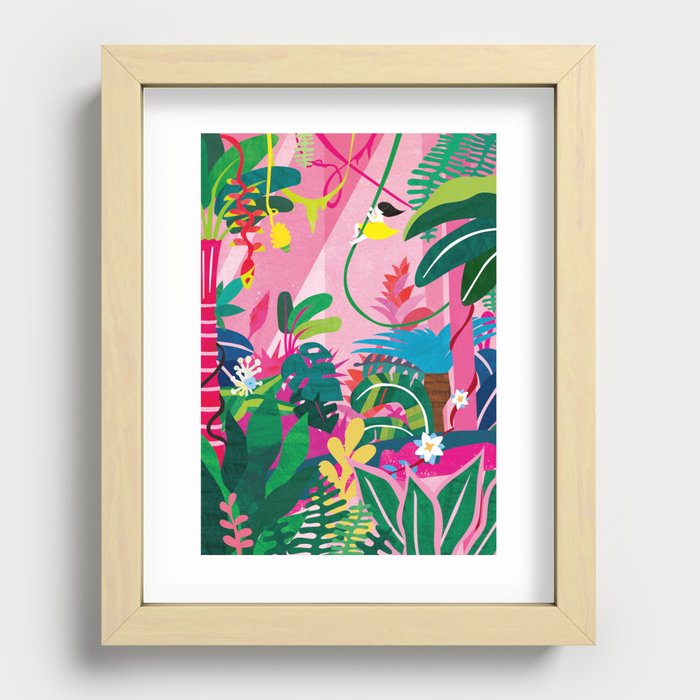 Jungle Time Recessed Framed Print