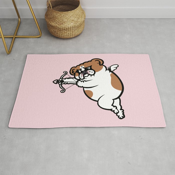 English Bulldog Cupid Rug