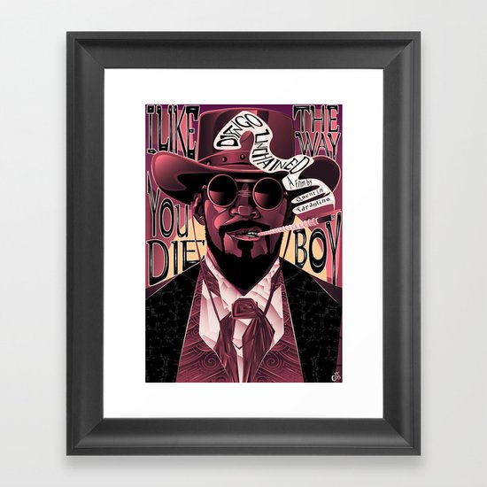 Django Poster Framed Art Print