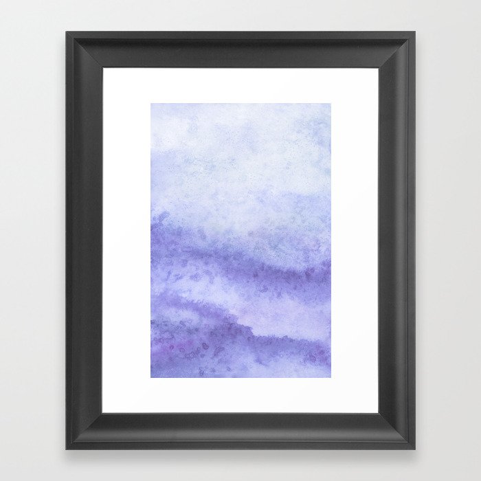 Lavender Blue Wave Framed Art Print