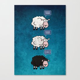 Bored Sheep Canvas Print