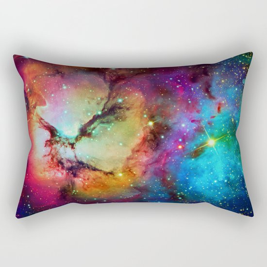Floral Nebula Rectangular Pillow