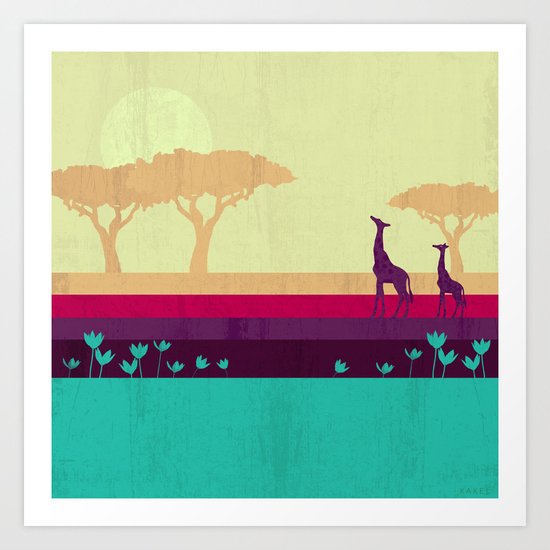 Safari Art Print