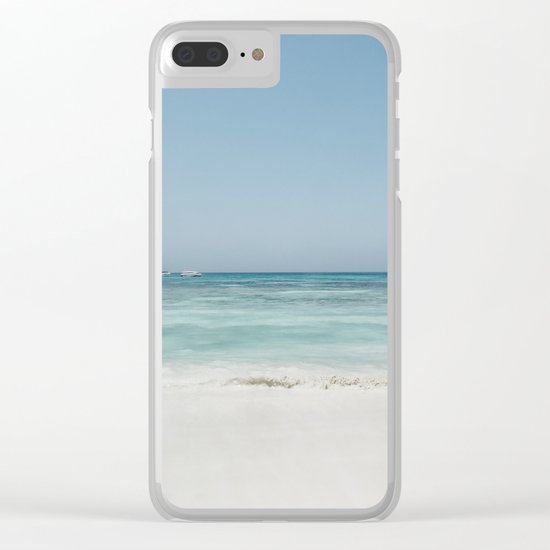 Crash Into The Sea Clear iPhone Case