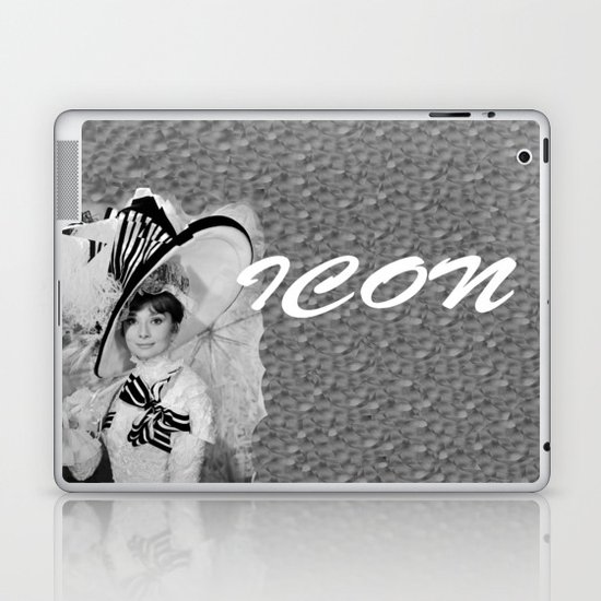 Audrey Hepburn ICONIC ICON BEAUTY SCENE Laptop & iPad Skin
