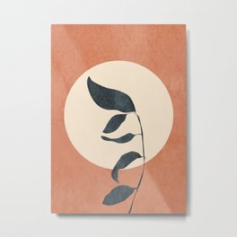 Summer Leaves Metal Print | Tree, Summer, Sun, Leaves, Art, Minimalistic, Branch, Botany, Abstract, Curated 