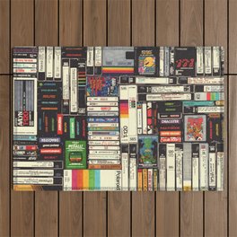 Cassettes, VHS & Video Games Outdoor Rug