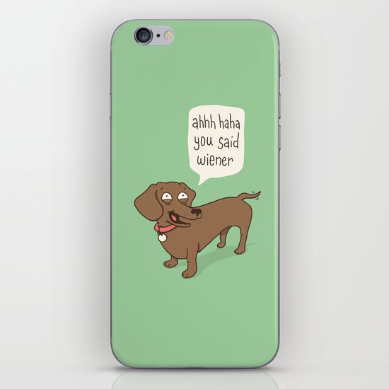 Immature Dachshund iPhone Skin