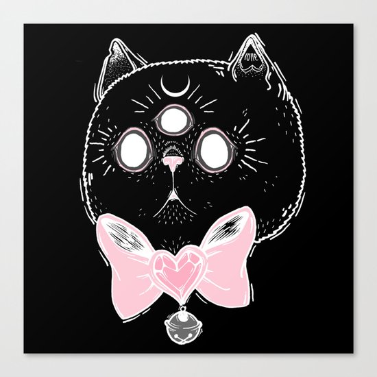 Witchy Kitten Canvas Print