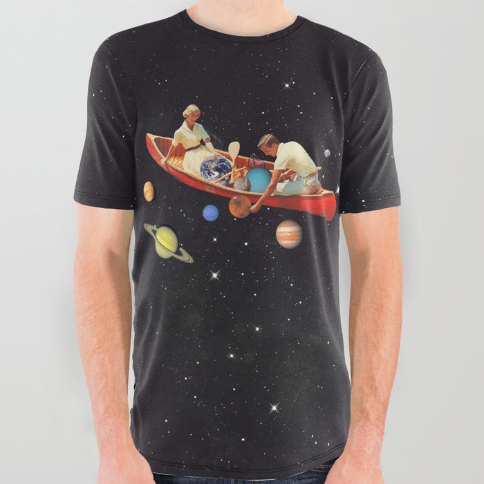 Big Bang Generation - A romantic boat ride amongst planets & stars in space All Over Graphic Tee