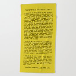 The Pittsburgher's Creed Beach Towel
